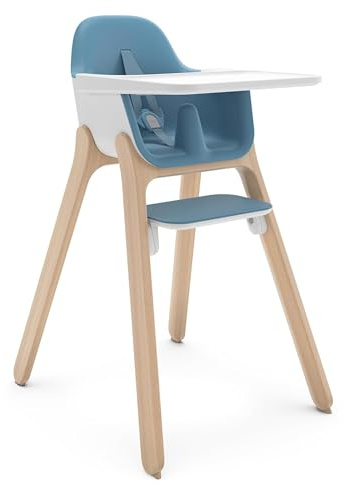 UPPAbaby Ciro Highchair | Caleb | Modern Baby High Chair Seat | Adjustable Harness, Perfect-Fit Tray, Easy Clean Seam-Free Design | Compact & Foldable | from 4 Months to 3 Years