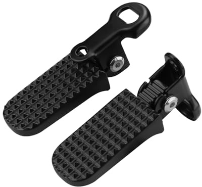 Simaixing 1 paire de repose-pieds pliables, repose-pieds antidérapants pour vélo, pédales arrière en alliage d'aluminium, accessoires de cyclisme pour vélo de montagne, vélo pliant, moto, trajet