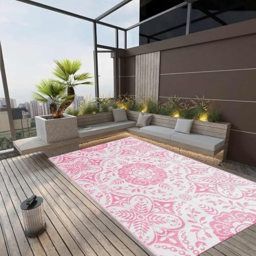 Solivagant Tapis d'extérieur ARAKIL Rose 160x230 cm PP,(1.76 KG)