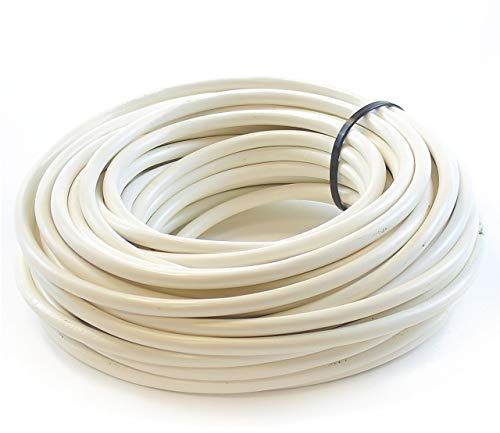 Ali's DIY 2 Core Round White Flex Flexible Cable 1 MM - 10 metre Cut Length