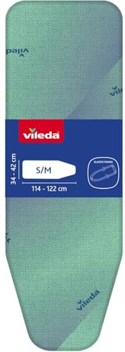 Vileda Perfect Fit Copriasse da Stiro, Bordo Dotato di Elastico, Azzurro