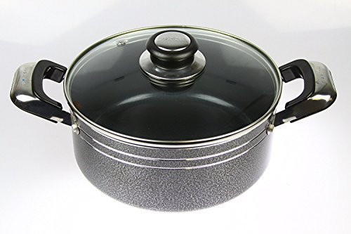 Mastercook Heavy Duty Non Stick Ceramic Coated Casserole with Glass Lid (24cm)