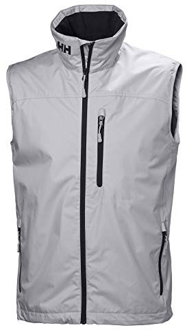 Helly Hansen Herren Crew Vest Rain Jacket, Grey Fog, S