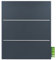 Briefkasten anthrazit mit Zeitungsfach (RAL 7016) MOCAVI Box 141R Postkasten Edelstahl-Detail V2A Öffnung links Wand-Briefkasten mit Zeitungsrolle groß modern deutsche Marken-Qualität DIN A4