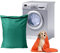 Coptiner Wäschesack für Haustiere Waschbeutel für Waschmaschine Hund und Katze Haar Entferner für Handtücher, Decken, Spielzeug, Petwear Wäsche Tasche (Jadegrün)