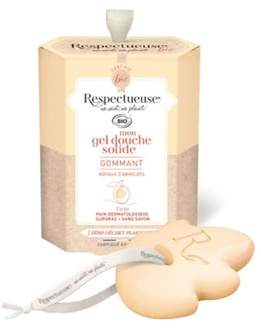 Respectueuse Mon Gel Douche Solide Gommant Bio 75 g