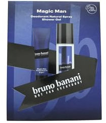 Bruno Banani Magic Man Geschenkset, 75 ml, natürliches Deodorant + 50 ml Duschgel