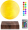 UVEHAS Magnetische schwimmende Mondlampe - Spinnerei 3D-Druck Mond Lampe Levitating 16 Farben LED Mond Licht für Geschenke, Home Decor Nacht Lichter