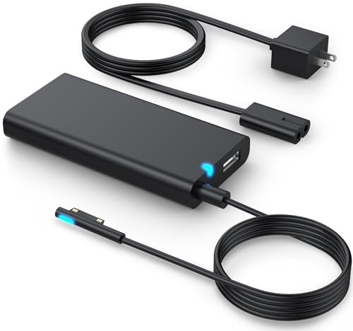 65W Surface Pro Caricabatterie per Microsoft Surface Pro 8 7 6 5 4 3 X Windows Surface Laptop 4 3 2 1