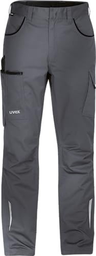 Uvex syneXXo Light Männer Arbeitshose, Lange Bundhose für die Arbeit, Grau, Größe 58