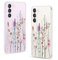 Gronda Hülle für Samsung Galaxy S23 5G Handyhülle Transparent mit Rosa Blumen Muster Vergilbungsfrei case Stoßfest Dünne TPU Schutzhülle Kompatibel mit Samsung Galaxy S23 5G Hülle 6.1zoll