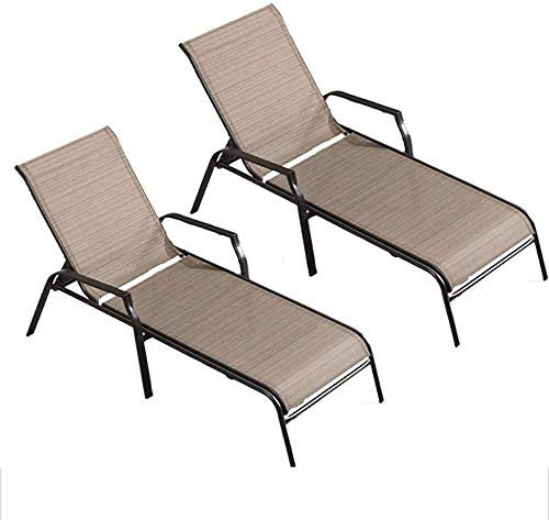 Sonnenliege Gartenstühle Terrasse Liegestühle Strandkorb 2er Pack Klappbare Sonnenliege Outdoorstuhl Schwimmbad Sonnenliege Balkon Hof Freizeit Poolbett Belastbarkeit 200kg Sonnenliegestuhl