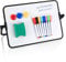 Dry Erase Whiteboards, A4 Size Small Double Sided White Boards, with Dry Erase Pens, Eraser, Magnets for School Home Office Classroom Kids Children Students Drawing Writing - 30x21 cm