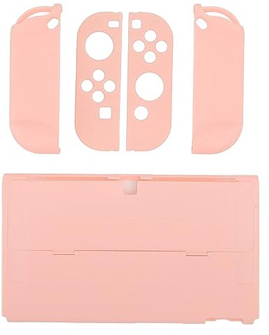 Switch Case Protective Case, Handheld Controller Separable Protector Hard Shell with Ergonomic Design, Customized Dockable Protective Case for Switch (Sakura Pink)