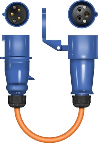 Eagle Adaptateur de polarité inversée pour caravane/camping 16 A (ne convient pas pour une utilisation au Royaume-Uni)