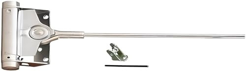 Chiudiporta a molla Automatico Regolabile - Spingiporta a molla in Alluminio per Tutti i tipi di Porte - h12 x l29cm