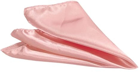 Servietten 5 Stück Satin-Tischserviette, quadratisch, rosa, weiß, for Hochzeit, Bankett, Abendessen, Party, Cocktail-Serviette, Taschentuch, Hoteltisch Papierservietten (Color : 5pcs- Light pink)