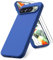 Vansdon Cover Compatibile con Google Pixel 9/9 Pro, 2 Pellicola Protettiva in Vetro Temperato, Gomma Gel di Silicone Liquida Antiurto Custodia - Blu