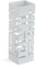 Versa Porte-Parapluie Blanc métal Fer 15,5 x 49 x 15,5 cm
