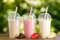 Nationwide Paper 50pcs 12oz Premium Smoothie Cups with Dome Lids, for Milkshake Juice Sweets & Thick Shakes Ice Cream Cups for Bar & Restaurants (355ml)