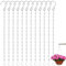 12 Stück Blumenampel Ketten 25cm Metallkette Zum Aufhängen, Hängekette für Pflanzen, Metall Ketten Aufhängen, Silber Blumentopfkette für Hängepflanztopf, Blumentöpfe, Vögel, Laternen, Billboard
