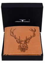 URBAN FOREST Geldbörse aus mattem Leder für Herren, Vintage Cognac, Zeitgenössisch
