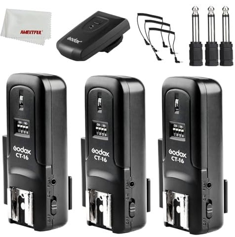 GODOX CT 16 CT-16 Trigger 16 Canali Wireless Radio Flash Transmitter+3pcs Receiver Set Compatibile con Canon Nikon Pentax DSLR Camera