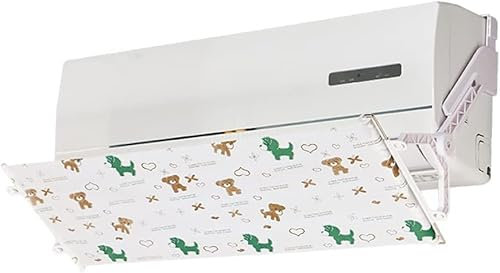 WOTZOV Adjustable air-Conditioning Wind Deflector, Universal for Indoor Office air conditioners,Bear (Dog)