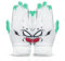 FINGER TEN American Football Receiver Handschuhe für Youth Jungen Mädchen, Torwarthandschuhe rutschfest Impact Palm Protection Outdoor Sport, Wasserdicht Gloves Fit Kinder (Grün, M)