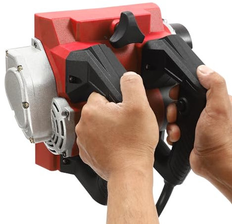 Kaichenyt Rabot électrique 1300 W - Ponceuse à béton - Raboteuse murale électrique - Fraise à rouleau - Ponceuse murale - Largeur de rabotage : 15 mm - Profondeur de rabotage : 4 mm