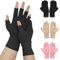 CECOMBINE 3 Pairs Arthritis Gloves, Fingerless Arthritis Compression Gloves, Non-slip for Women Men, for Computer Typing, Dailywork, Arthritis Pain Relief, Carpal Tunnel, Injuries