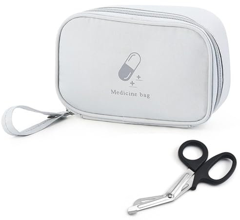 Bolsa Médica Vacio, Bolsa de Almacenamiento Médico, Tijeras de Emergencia, Mini Kit Primeros Auxilios, Caja Médica Portátil De Emergencia, Tijeras Médicas, Botiquin de Primeros Auxilios Impermeable