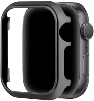 Funda de Metal Compatible con Apple Watch Series 9 45mm, Brillante Acero Inoxidable Funda Anti-Rasguños Ultradelgada Funda Protectora Aluminio Bumper Case Compatible con iWatch 45mm Series 7/8/9