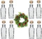 lilawelt24 8x 100ml Flaschen zum befüllen,Schnapsflaschen, Likörflaschen Essig-Ölflasche, Geschenkflasche|Weihnachten Glas Flaschen Weihnachtsflaschen