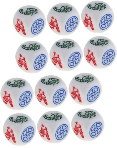 Toyvian 12 Stücke Würfel Spielzeug Mehrzeitige Würfel Kreative Handwerk Party Spiel Requisiten Und
