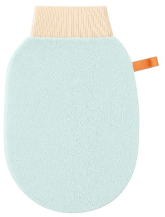Jetstream Gant Exfoliant Corp, Gant Gommage Visage Corp, Gant Exfoliant Kessa, Hammam, Body Scrub, Fleur de Douche, Enlève les Cellules Mortes de la Peau, Élimine les Peaux Mortes Efficacement