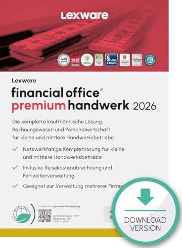 Lexware financial office Premium handwerk 2026 (365 Tage) | PC Aktivierungscode per Email