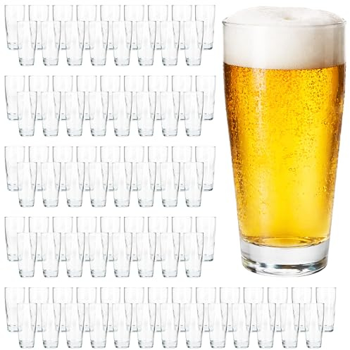 MamboCat 48er Set Willibecher 0,2 L geeicht I Biergläser aus klarem Glas mit Eichstrich I Trinkgläser für Bier, Wasser, Cocktails & Softgetränke ideal für Gastro, Bars & Restaurants