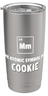 Periodic Table Mm Element of Cookie Atomic Symbol Stainless Steel Insulated Tumbler