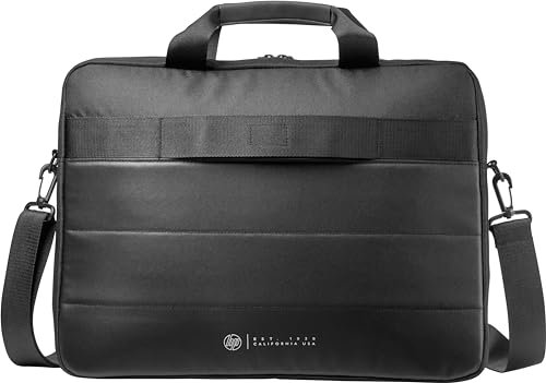 HP Aktentasche (1FK07AA) Umhängetasche mit Reißverschluss für Laptops, Tablets (15,6 Zoll) schwarz