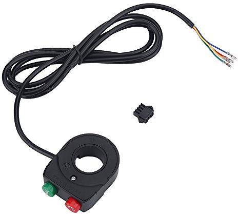 VGEBY 2 in 1 Pulsante interruttore moto bicicletta manubrio interruttore faro sonetta maniglia manubrio scooter bici elettrica