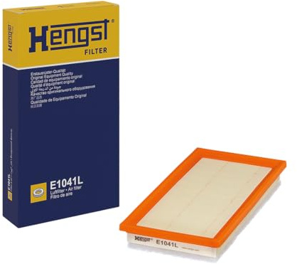 HENGST - Luftfilter E1041L - Luft-Filtereinsatz für KFZ | Hochwertiger Motorluftfilter für Otto- oder Dieselmotor - Schutz für Motoren - Wasserbeständig