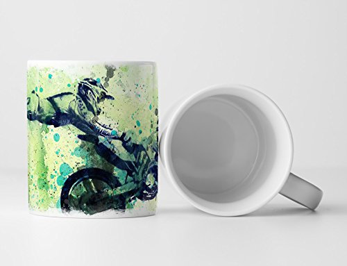 Motocross Jumps Tasse als Geschenk, Design Sinus Art