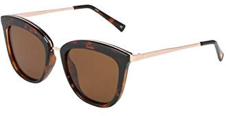 Le Specs CALIENTE TORT/ROSE GOLD - Polarisierte Sonnenbrille für Damen CAT-EYE Rahmenform mit hohem UV-Schutz LSP1802484