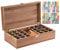 Better Quality than Pine - 25 Slots Bamboo Essential Oil Organizer - Holds 5 10 15 ml Aromatherapy Bottles - Ideal Travel Storage Case Display Presentations Containers Box #1