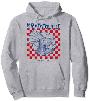 Disney Pixar Ratatouille Remy Checkered Poster Pullover Hoodie