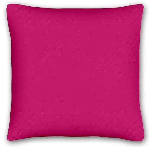 KiGATEX Kissenbezug 40x40 cm – 100% Baumwolle, weiche & langlebige Dekokissenhülle, waschbar, in vielen Farben – Ideal für Sofa, Bett & Wohnbereich - Pink
