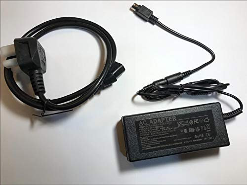 Replacement for 24V 3A AC-DC Adaptor Power Supply with 4 Pin Din Connector Top 2 Positive