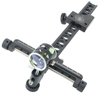 Lvguang Universal 1 Pin Professionelle Turnierrute Typ Ajustable Bogen Visier für Compoundbogen (As Photo, 20 cm * 10 cm * 3 cm)