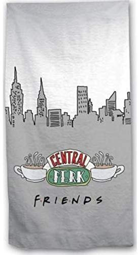 Enjoykids Drap de Plage ou Drap de Bain Friends - Central Perk - Serviette Multicolor